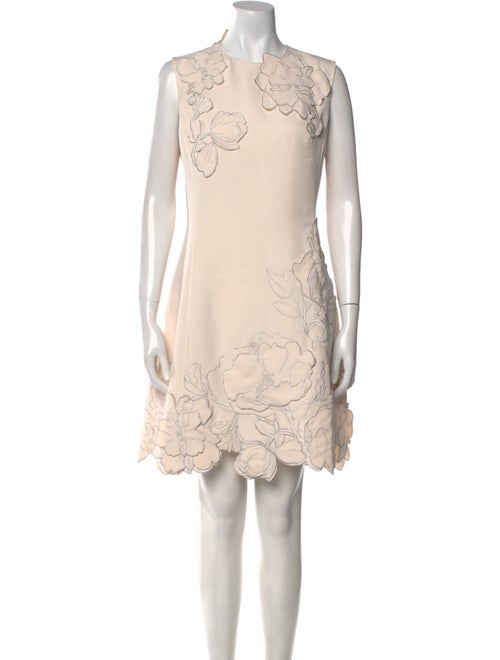 Leo Lin Lace Pattern Mini Dress