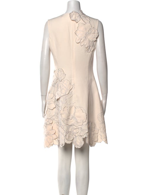 Leo Lin Lace Pattern Mini Dress