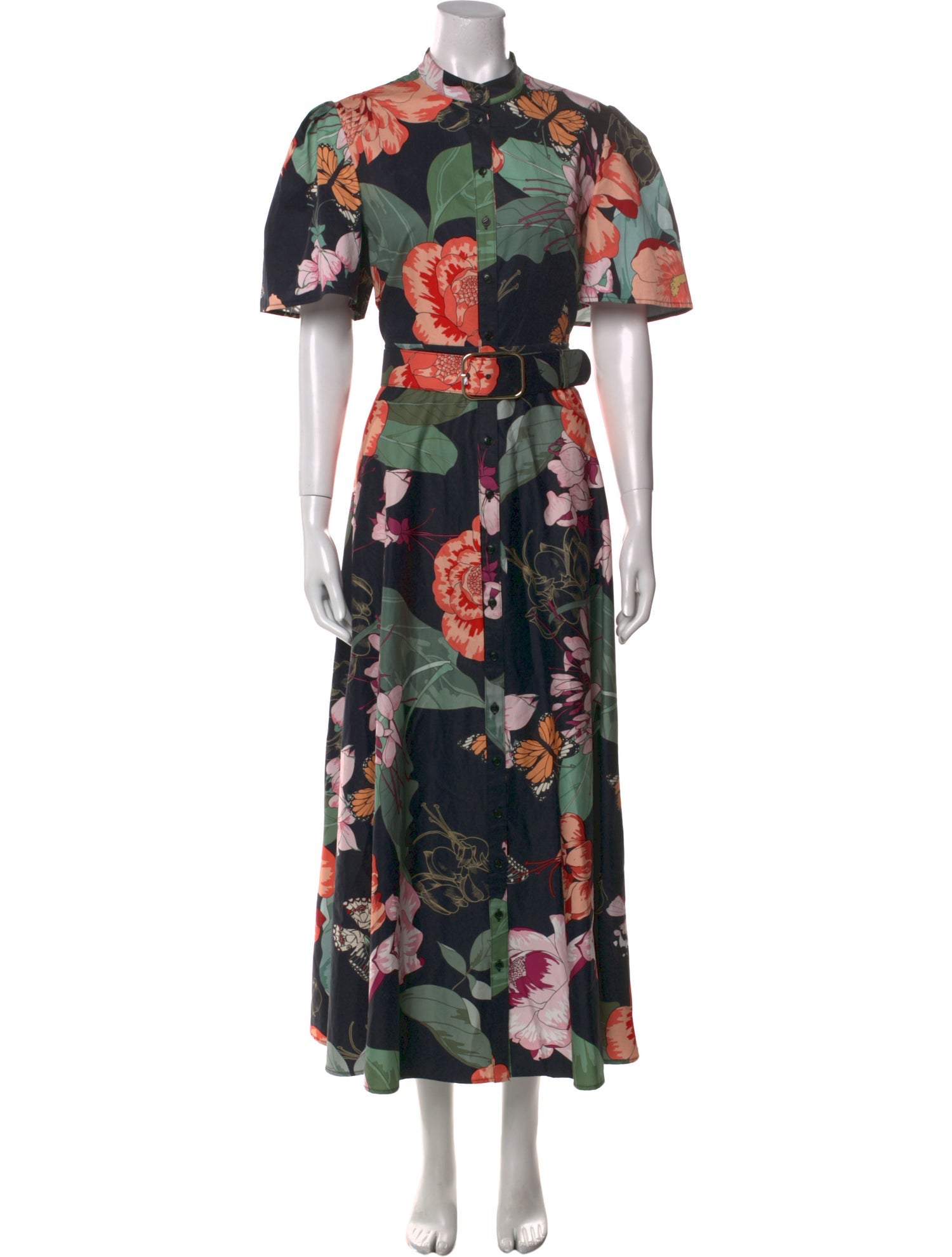 Leo Lin Floral Print Long Dress