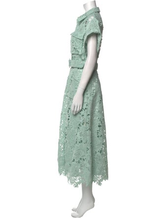 Leo Lin Lace Pattern Long Dress
