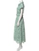 Leo Lin Lace Pattern Long Dress
