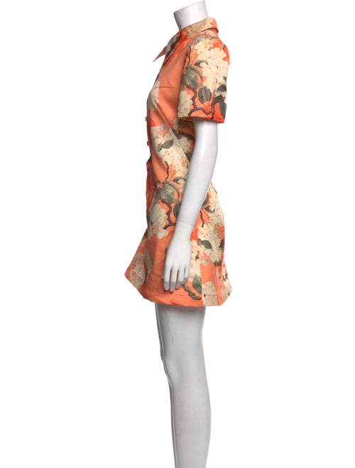 Leo Lin Floral Print Mini Dress