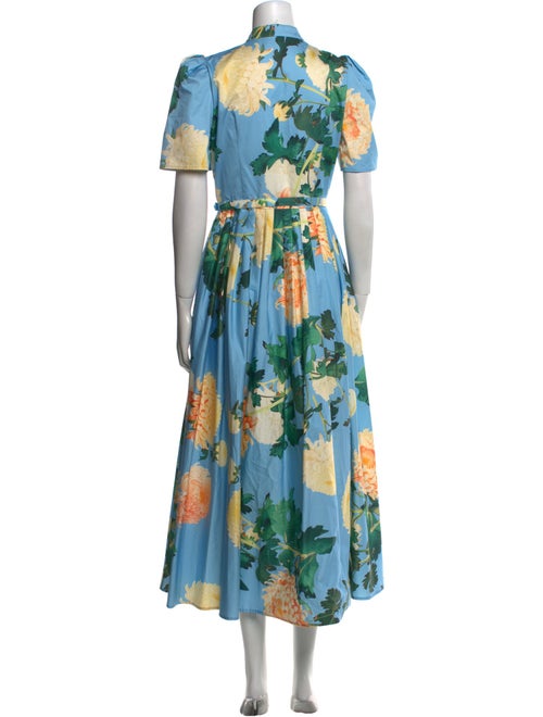 Leo Lin Floral Print Midi Length Dress