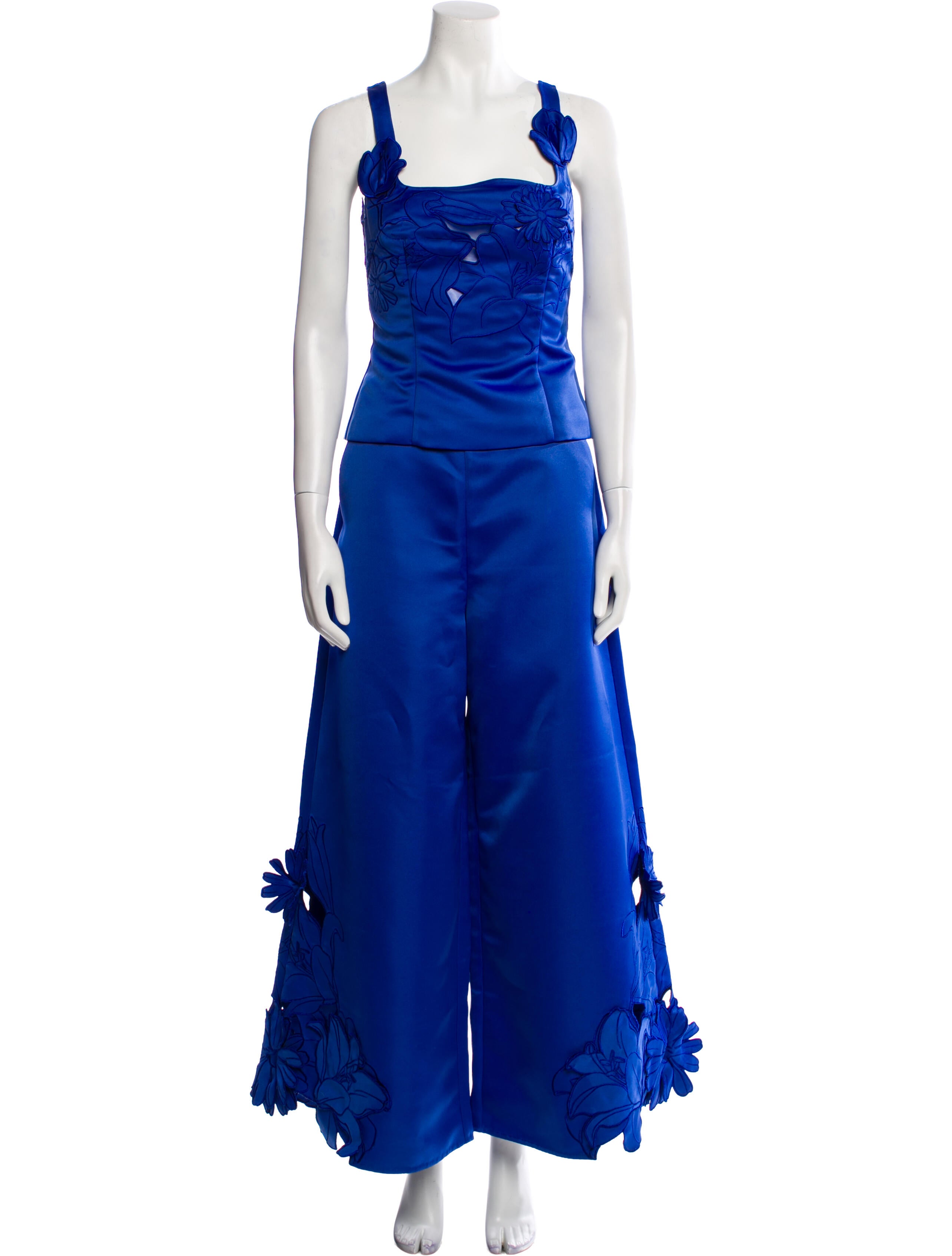 Leo Lin Embroidered Accent Pant Set w/ Tags