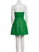Leo Lin Leather Mini Dress