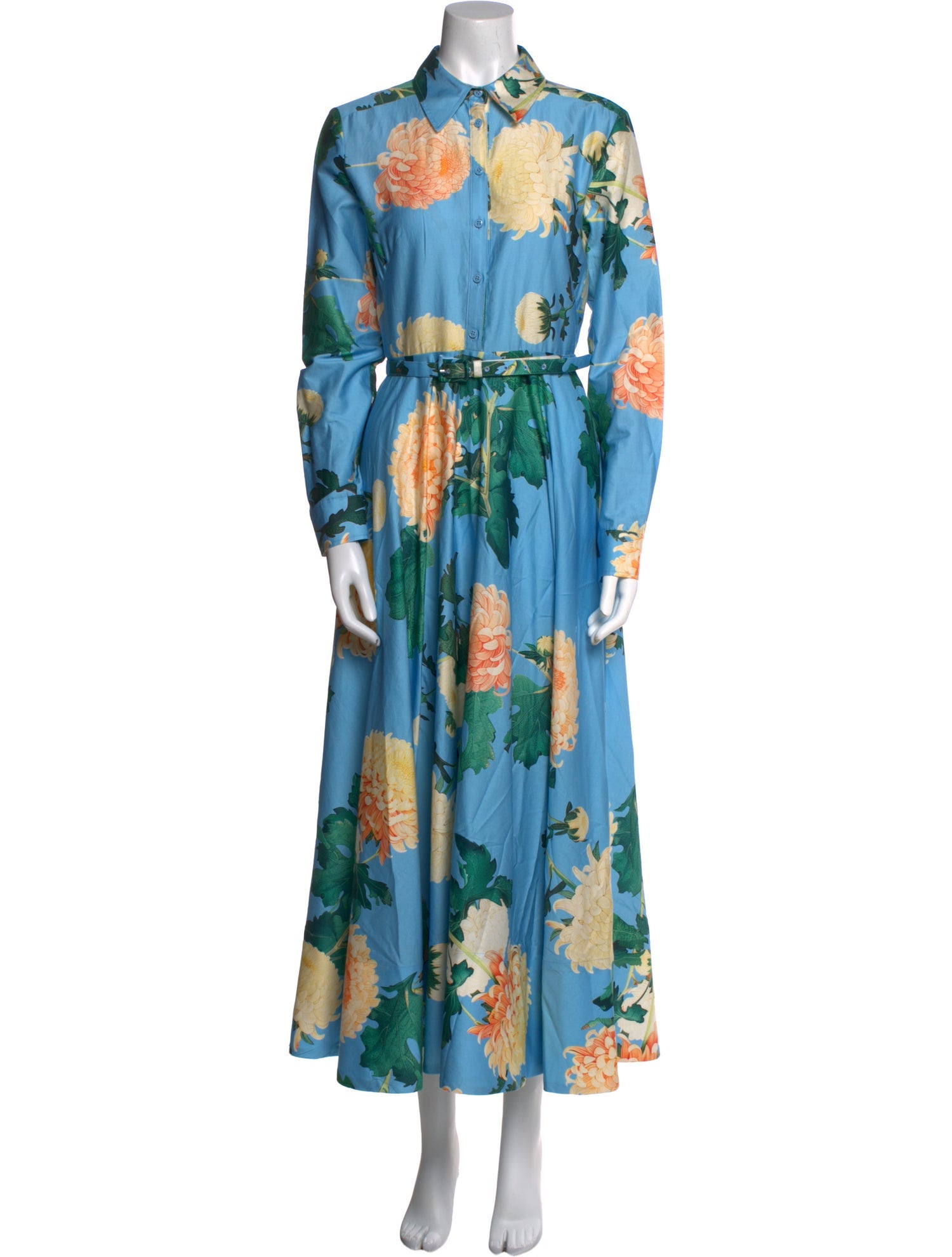 Leo Lin Floral Print Long Dress