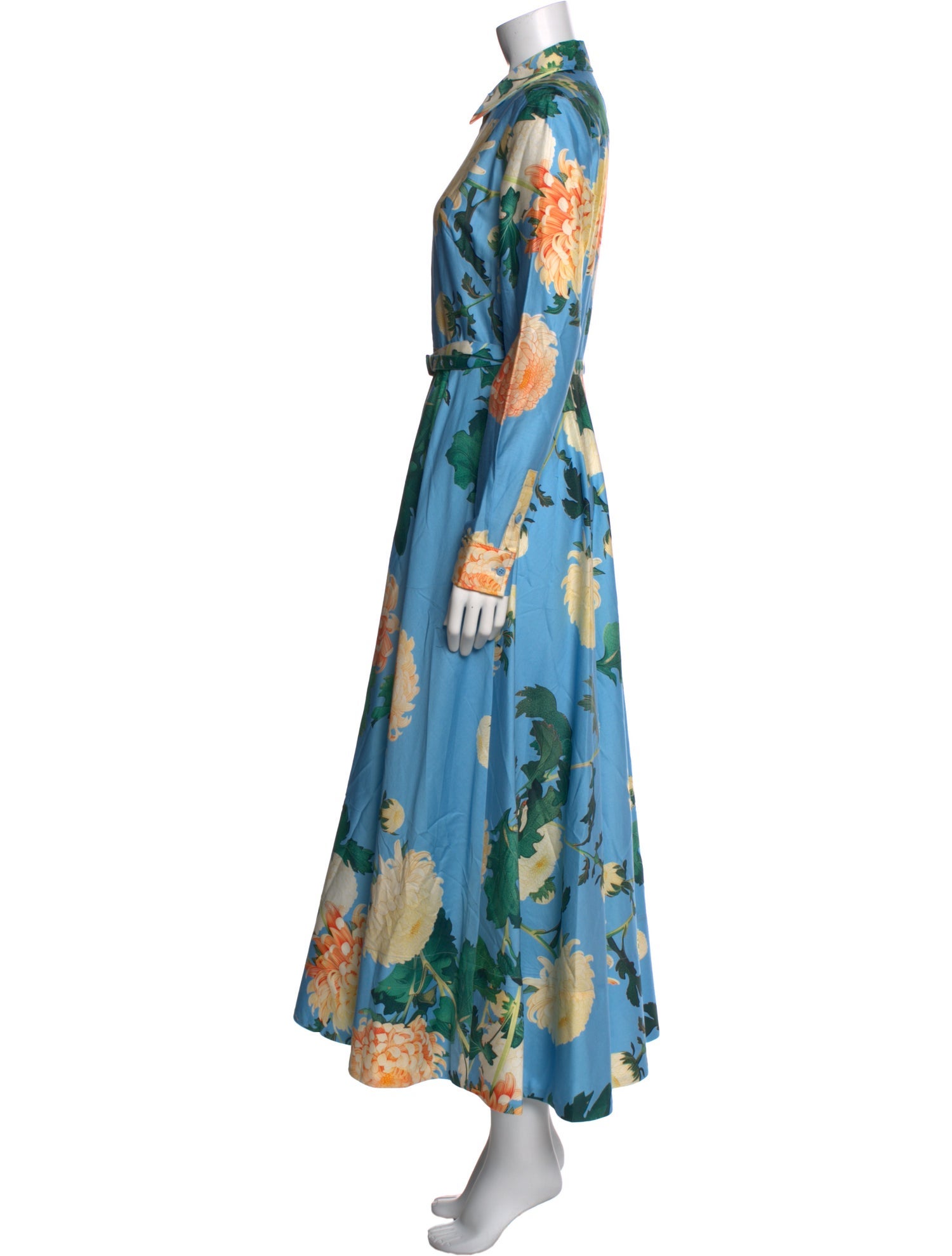Leo Lin Floral Print Long Dress