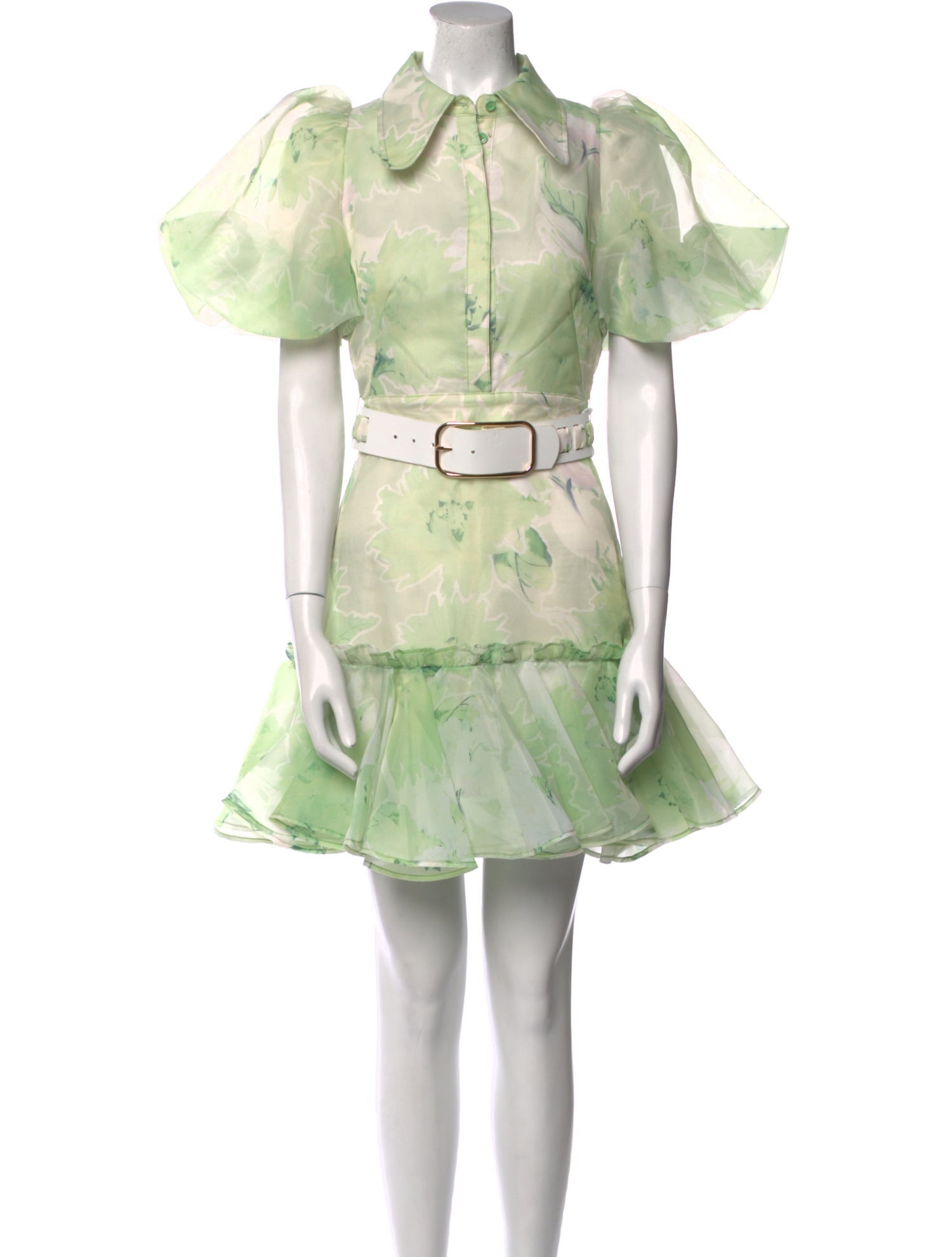 Leo Lin Floral Print Mini Dress