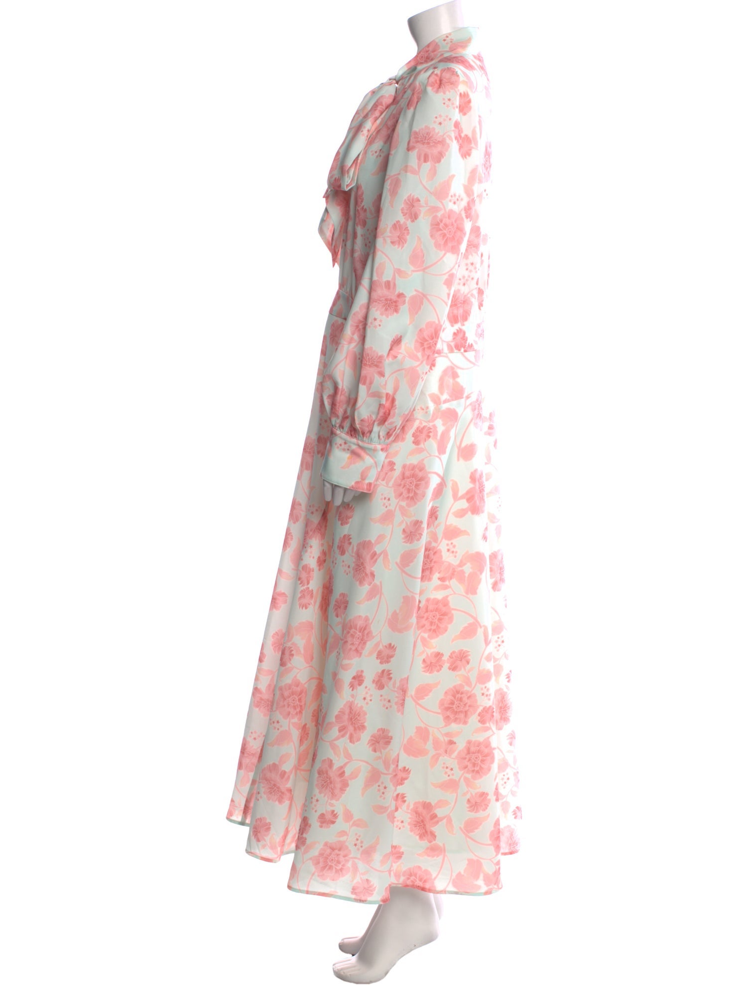 Leo Lin Floral Print Long Dress