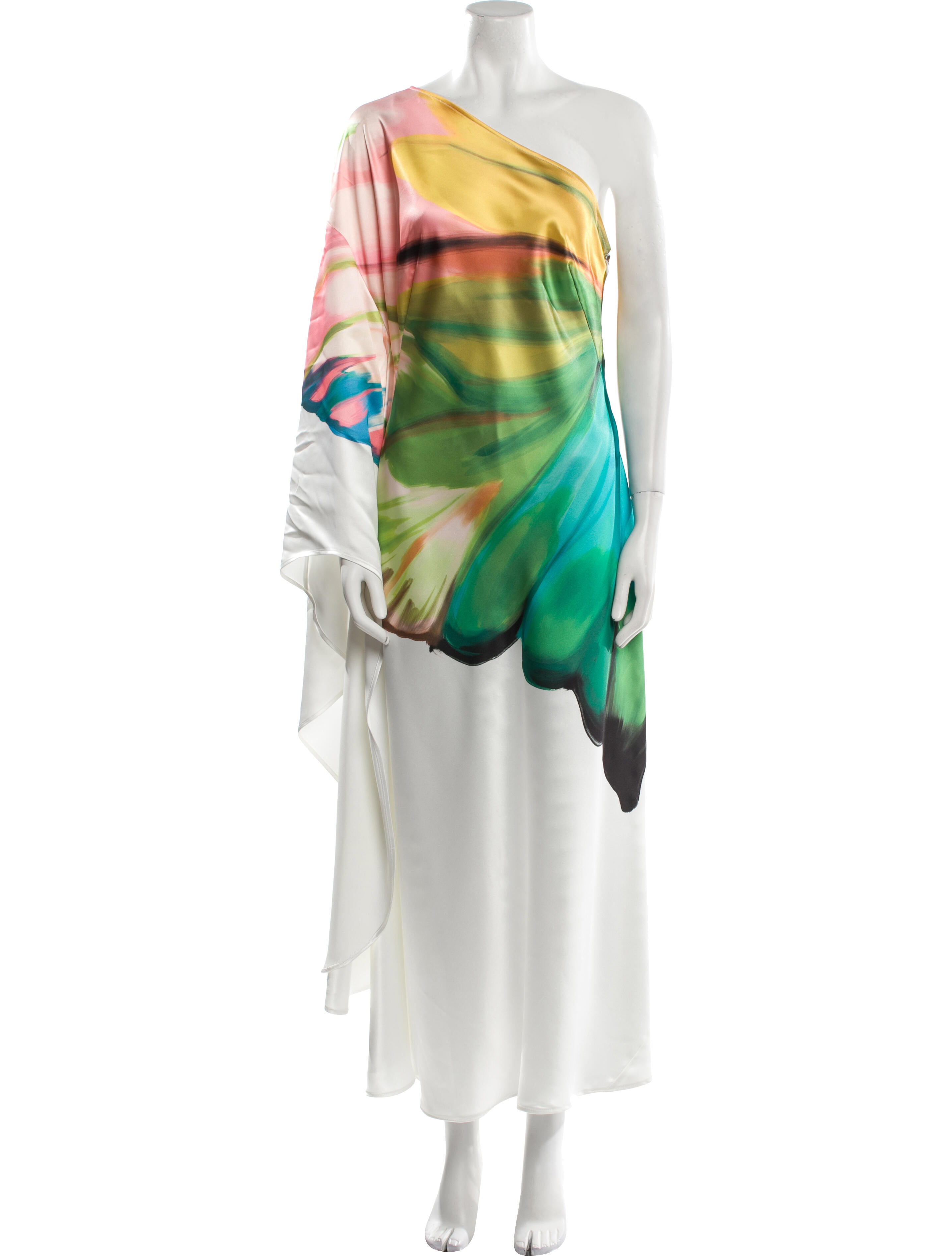 Leo Lin Printed Long Dress