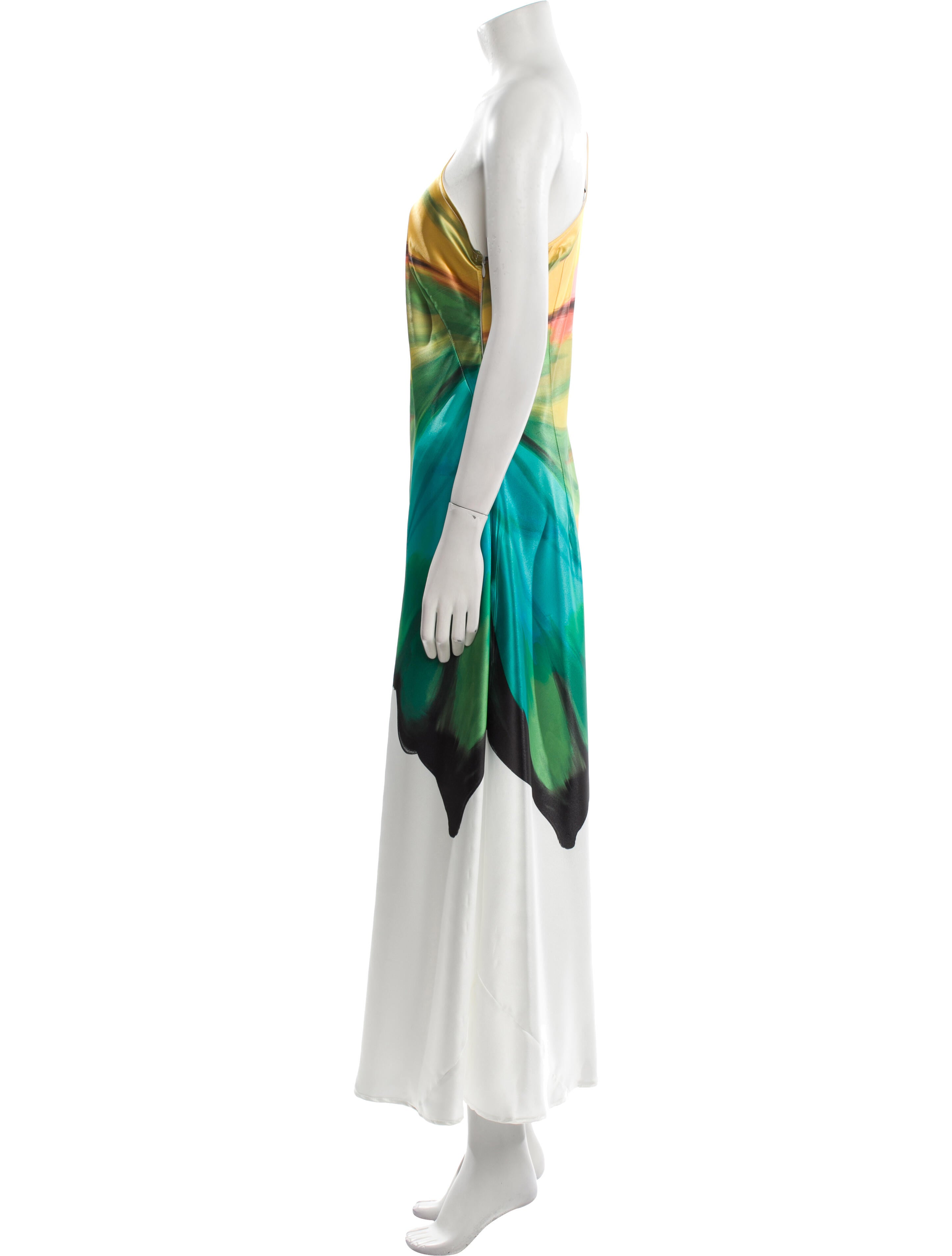 Leo Lin Printed Long Dress