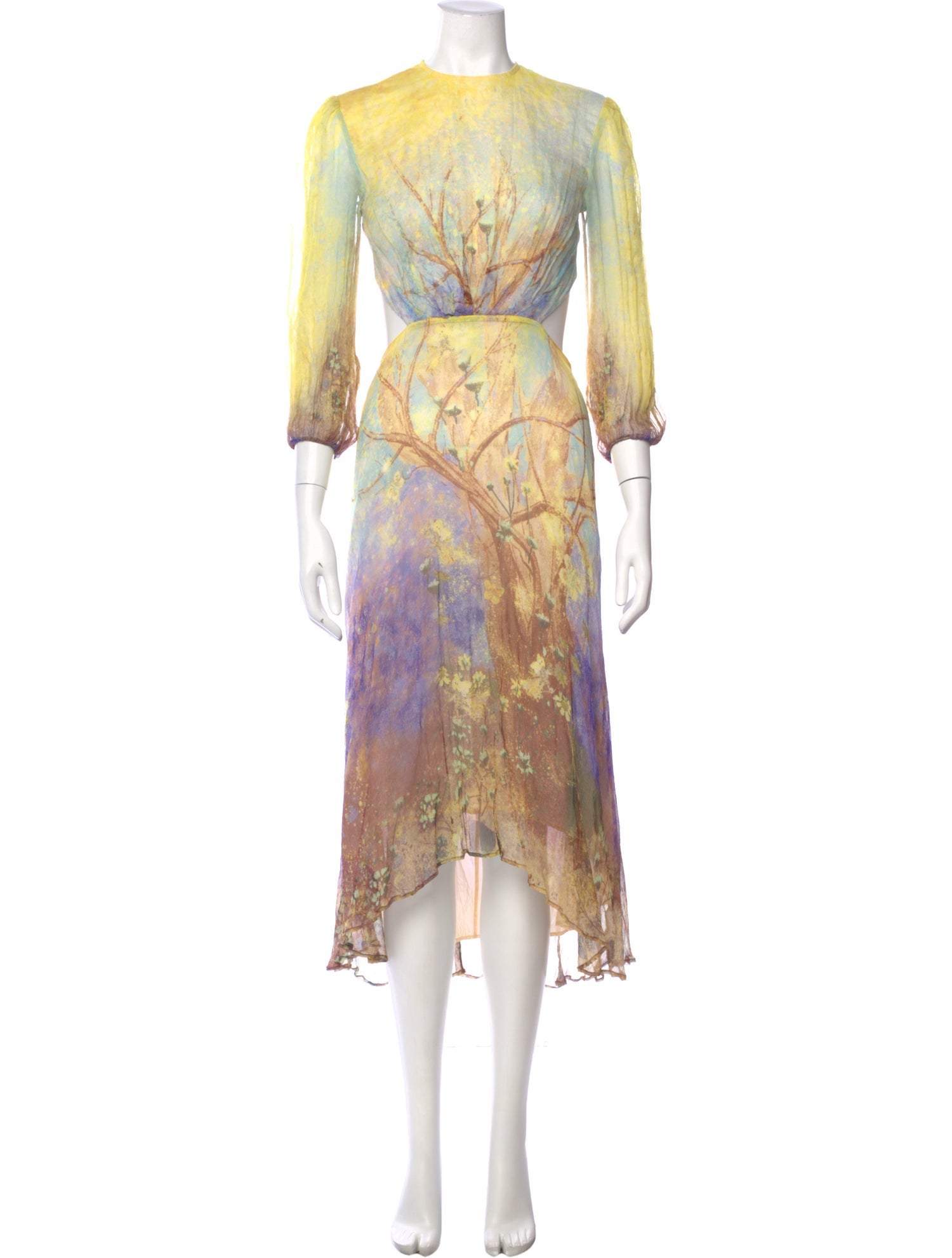 Leo Lin Silk Long Dress - Purple Dresses, Clothing - LLEIO20507 | The  RealReal