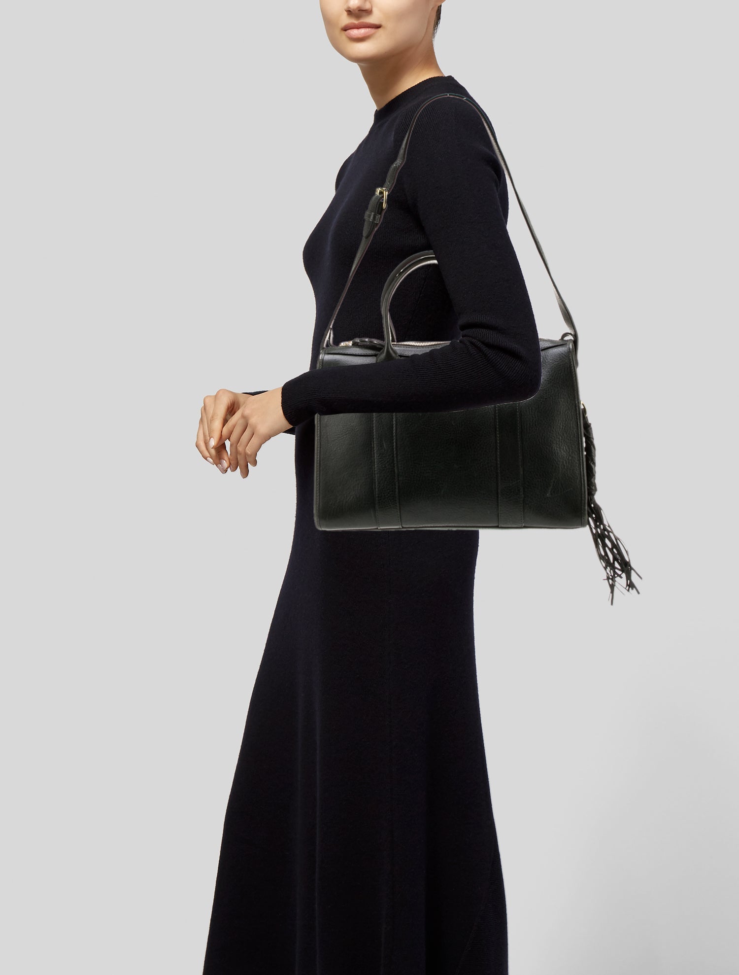 Lotuff Leather Leather Top Handle Bag