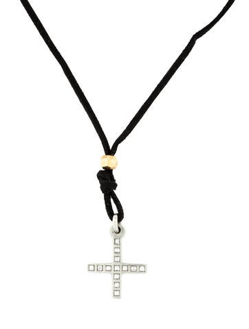 Linda Lee Johnson Diamond Cross Pendant Necklace