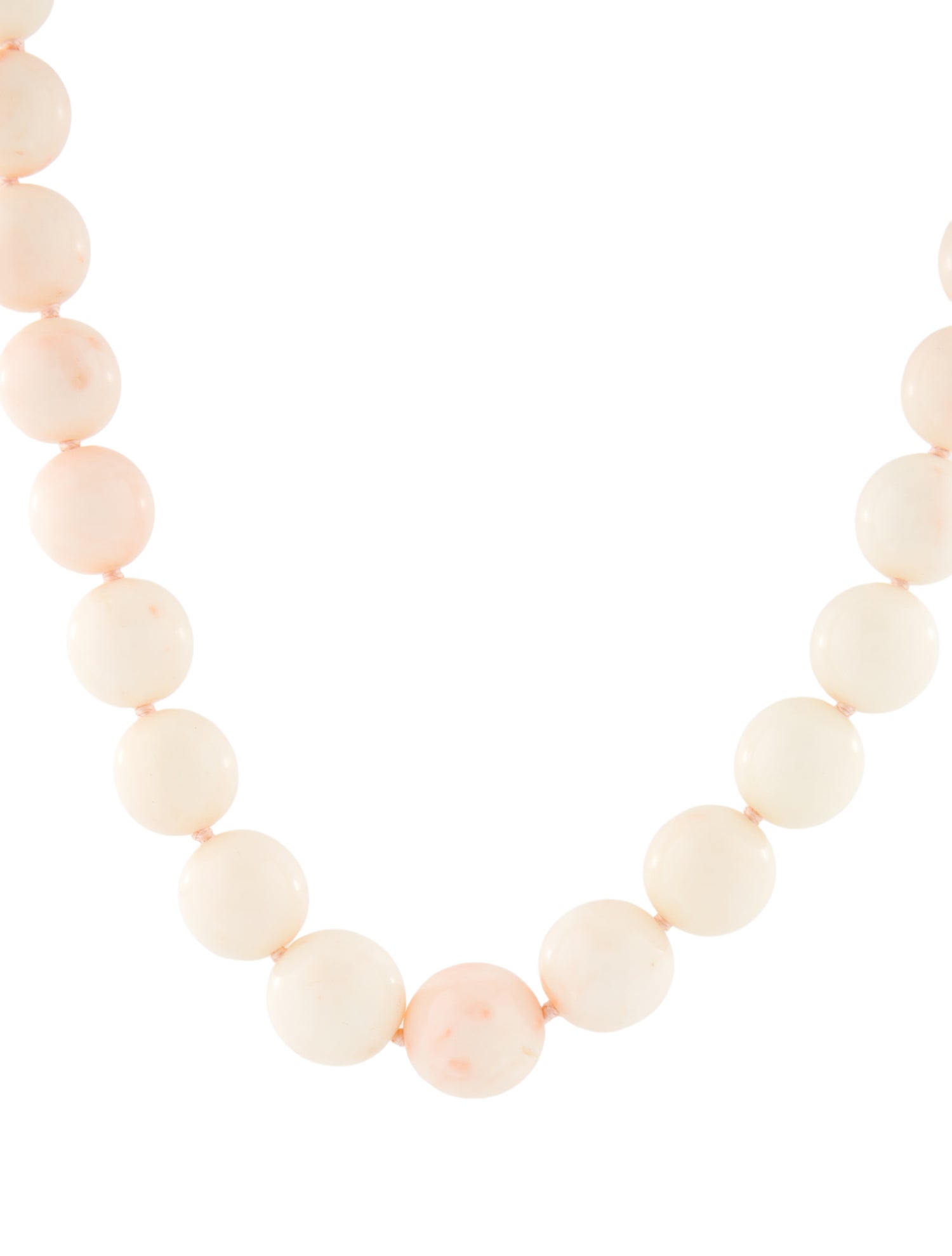 Linda Lee Johnson 22K Coral Bead Strand Necklace