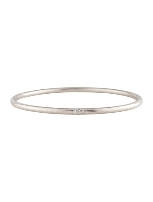 Linda Lee Johnson Platinum Diamond Bangle Bracelet