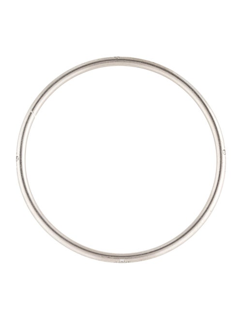 Linda Lee Johnson Platinum Diamond Bangle Bracelet