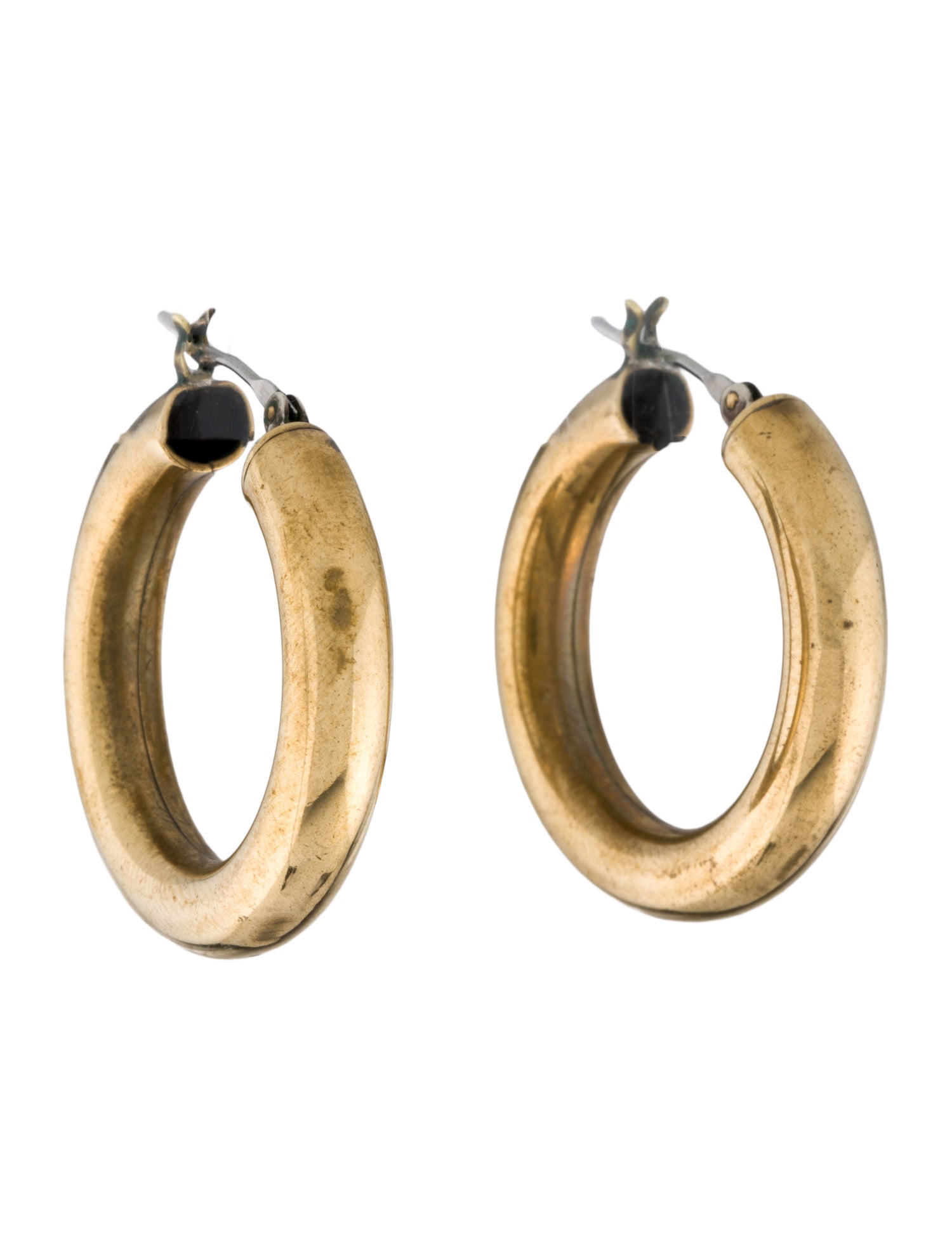 Laura Lombardi Round Hoop Earrings.