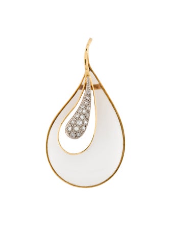 Lalaounis 18K Quartz & Diamond Pendant