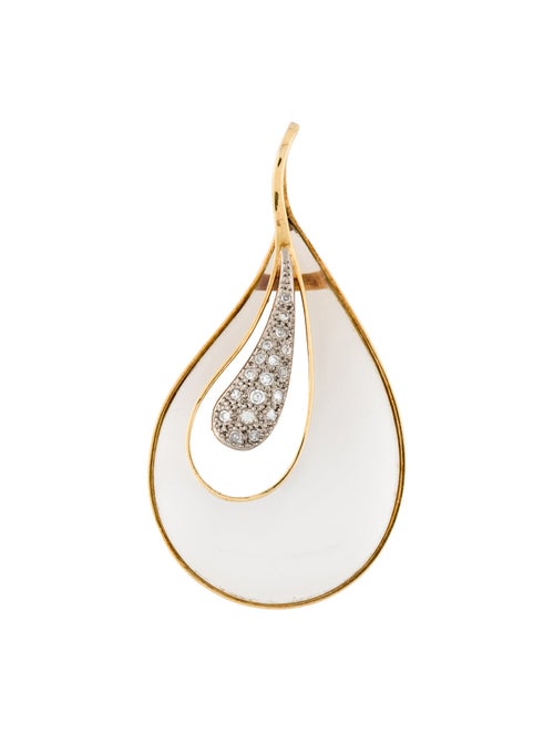 Lalaounis 18K Quartz & Diamond Pendant