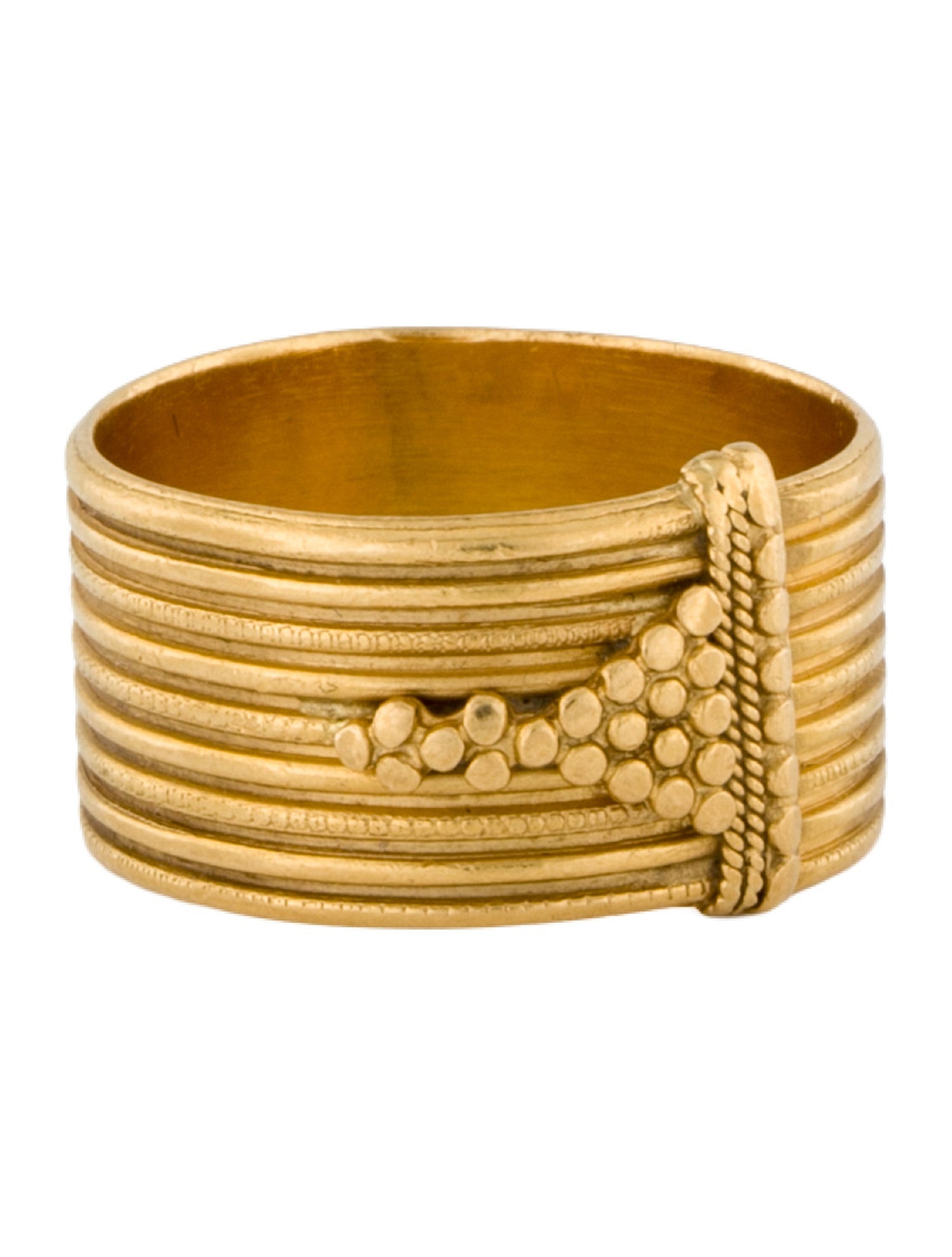 Lalaounis 18K Wide Wrap Band Ring