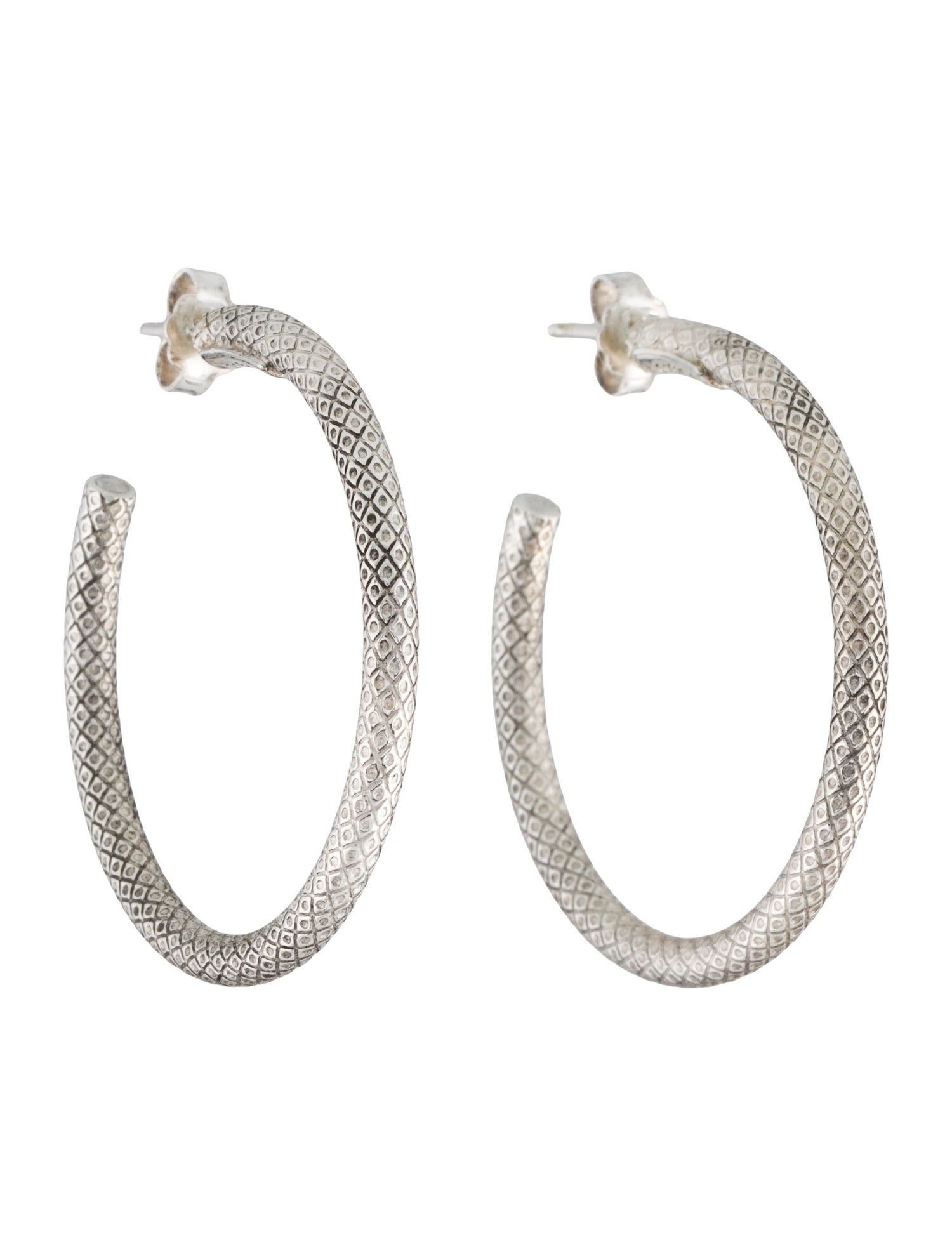 Lalaounis Textured Hoop Earrings