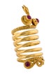 Lalaounis 18K Ruby Snake Coil Ring