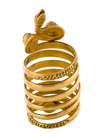 Lalaounis 18K Ruby Snake Coil Ring