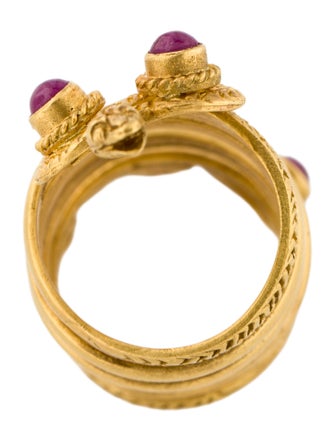 Lalaounis 18K Ruby Snake Coil Ring
