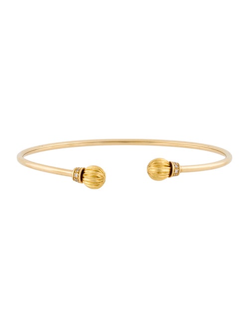 Lalaounis 18K Diamond Minoan Cuff Bracelet