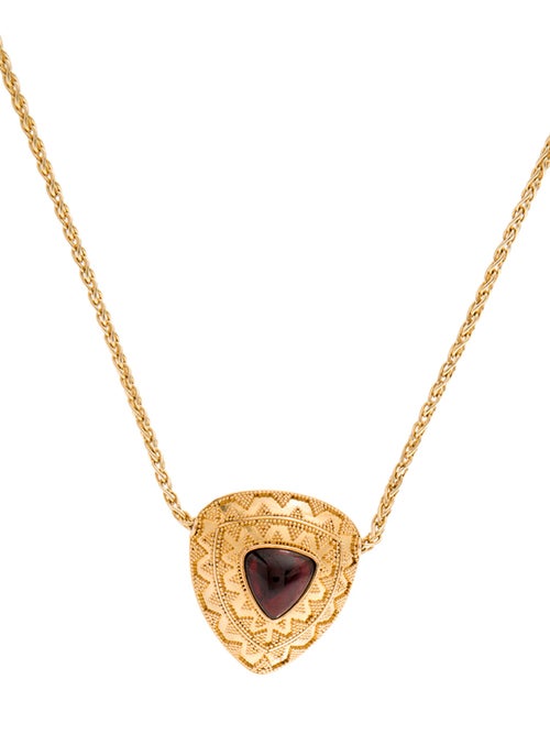 Lalaounis 18K Garnet Pendant Necklace