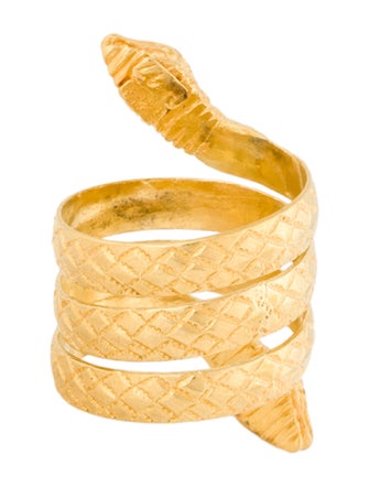 Lalaounis 18K Snake Coil Cocktail Ring