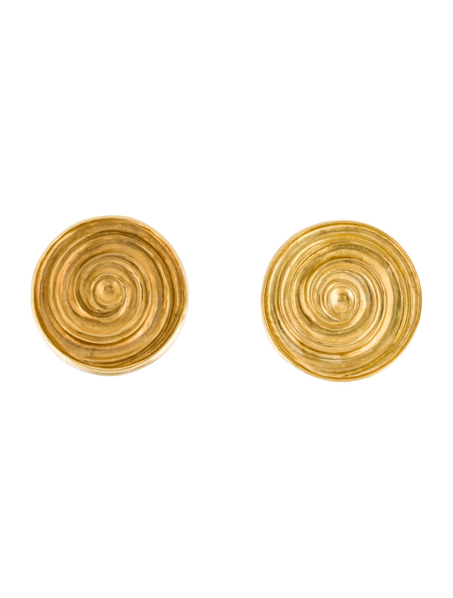 Lalaounis 18K Concentric Circle Earclips