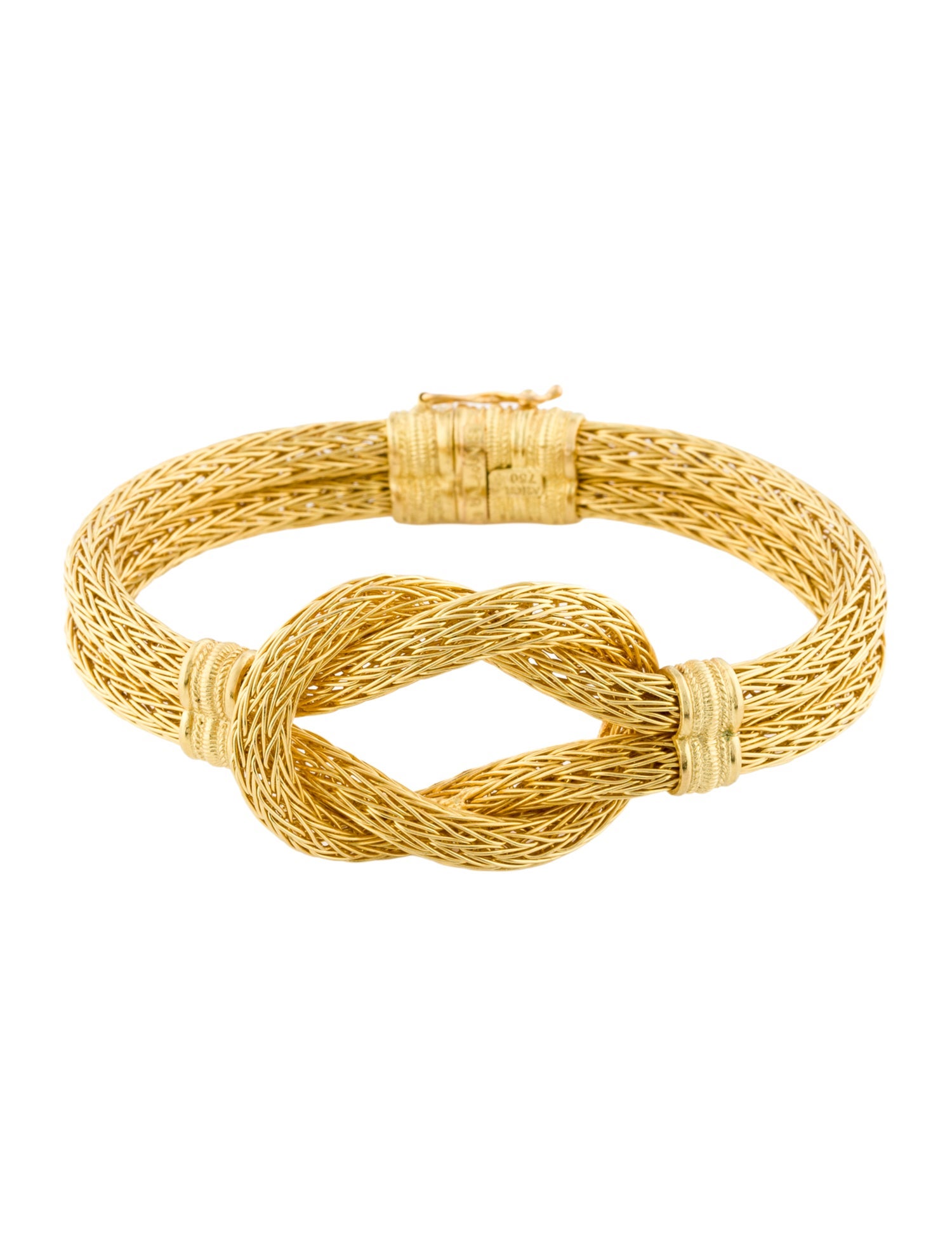 Lalaounis 18K Hercules knot hand-woven bracelet