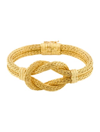 Lalaounis 18K Hercules knot hand-woven bracelet