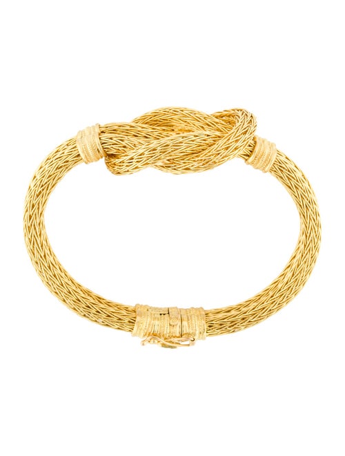 Lalaounis 18K Hercules knot hand-woven bracelet