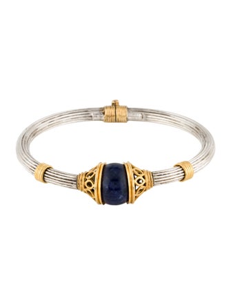 Lalaounis Sodalite Hinged Bangle