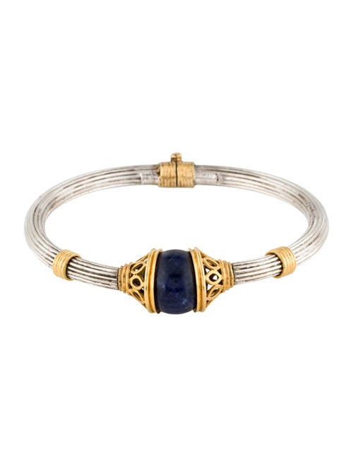 Lalaounis Sodalite Hinged Bangle