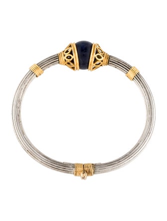 Lalaounis Sodalite Hinged Bangle
