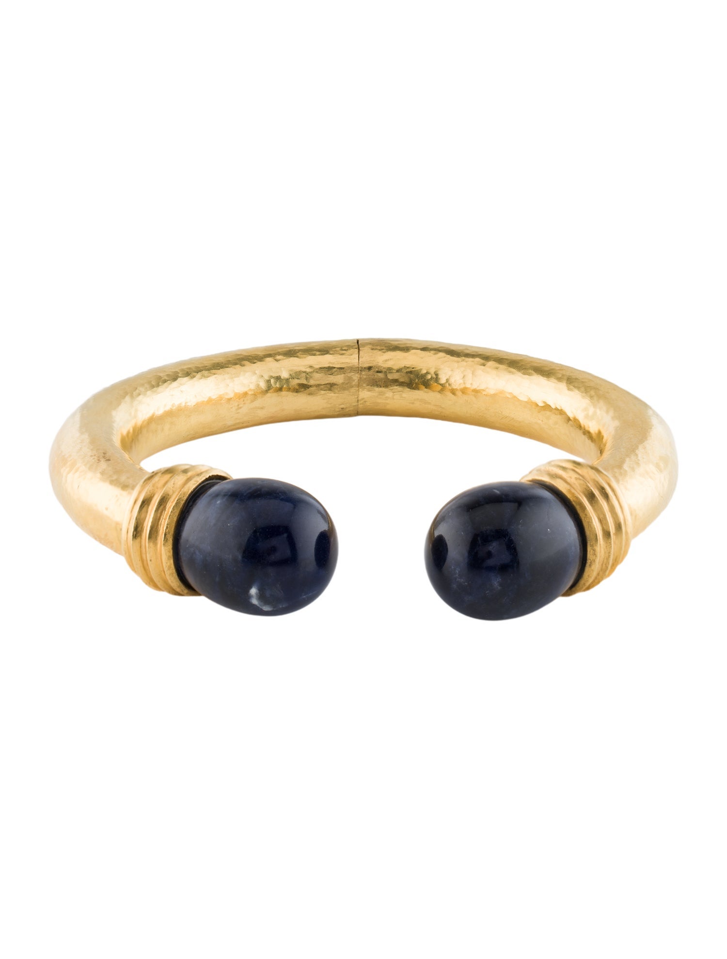 Lalaounis 18K Sodalite Hinge Cuff Bracelet