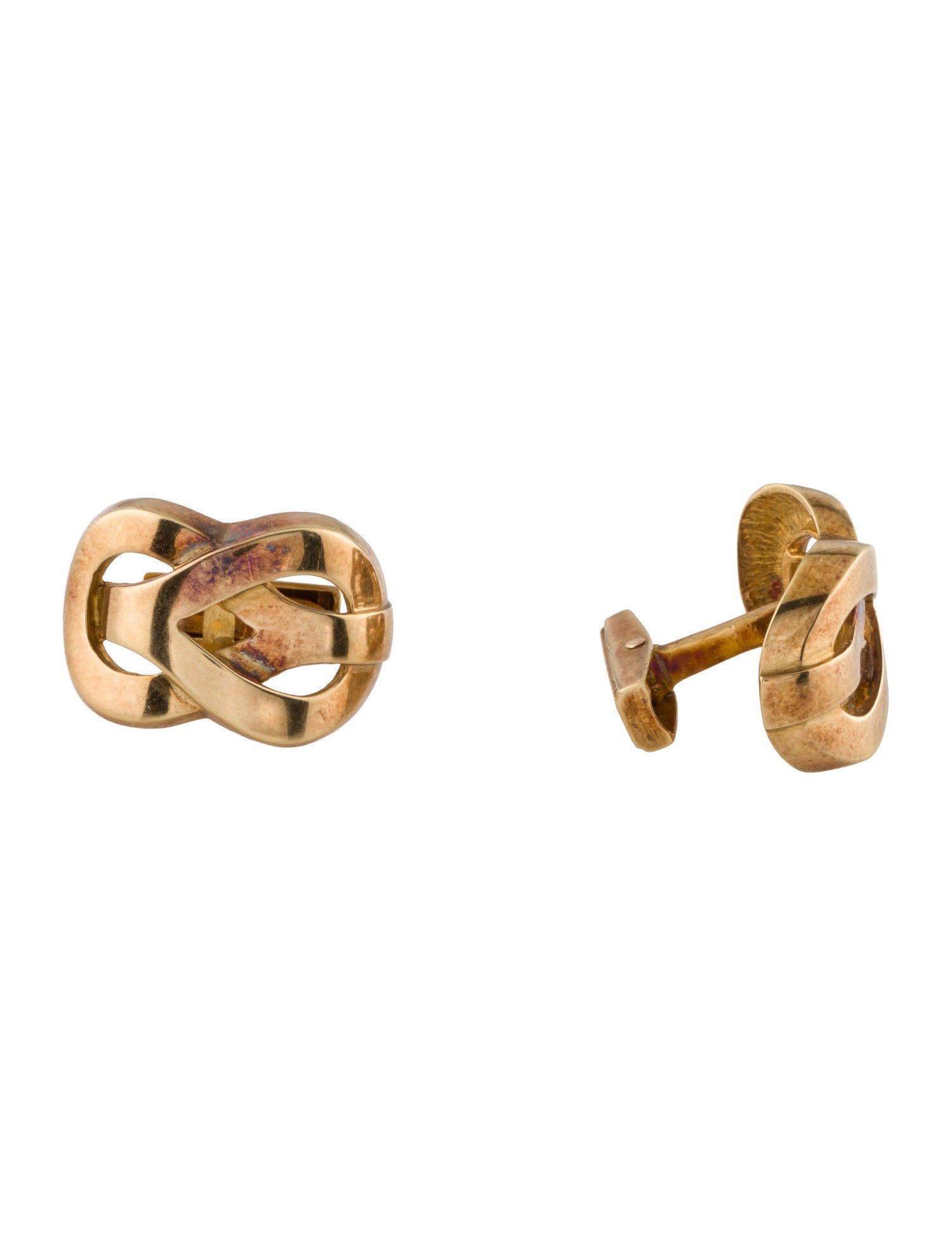 Lalaounis 18K Weaved Cufflinks