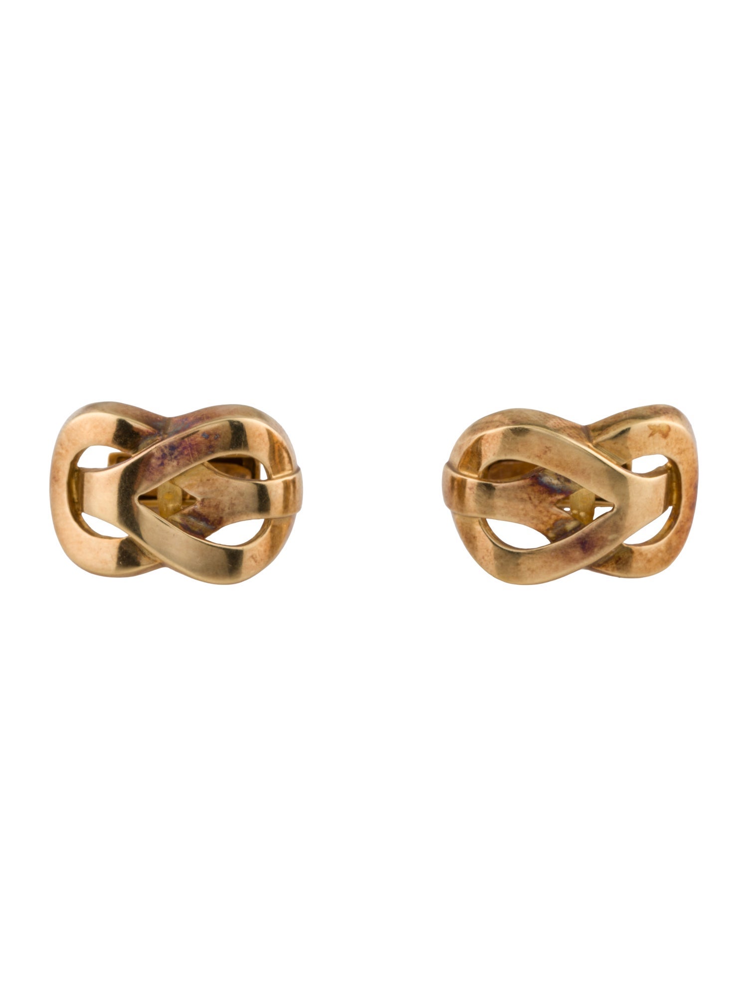 Lalaounis 18K Weaved Cufflinks