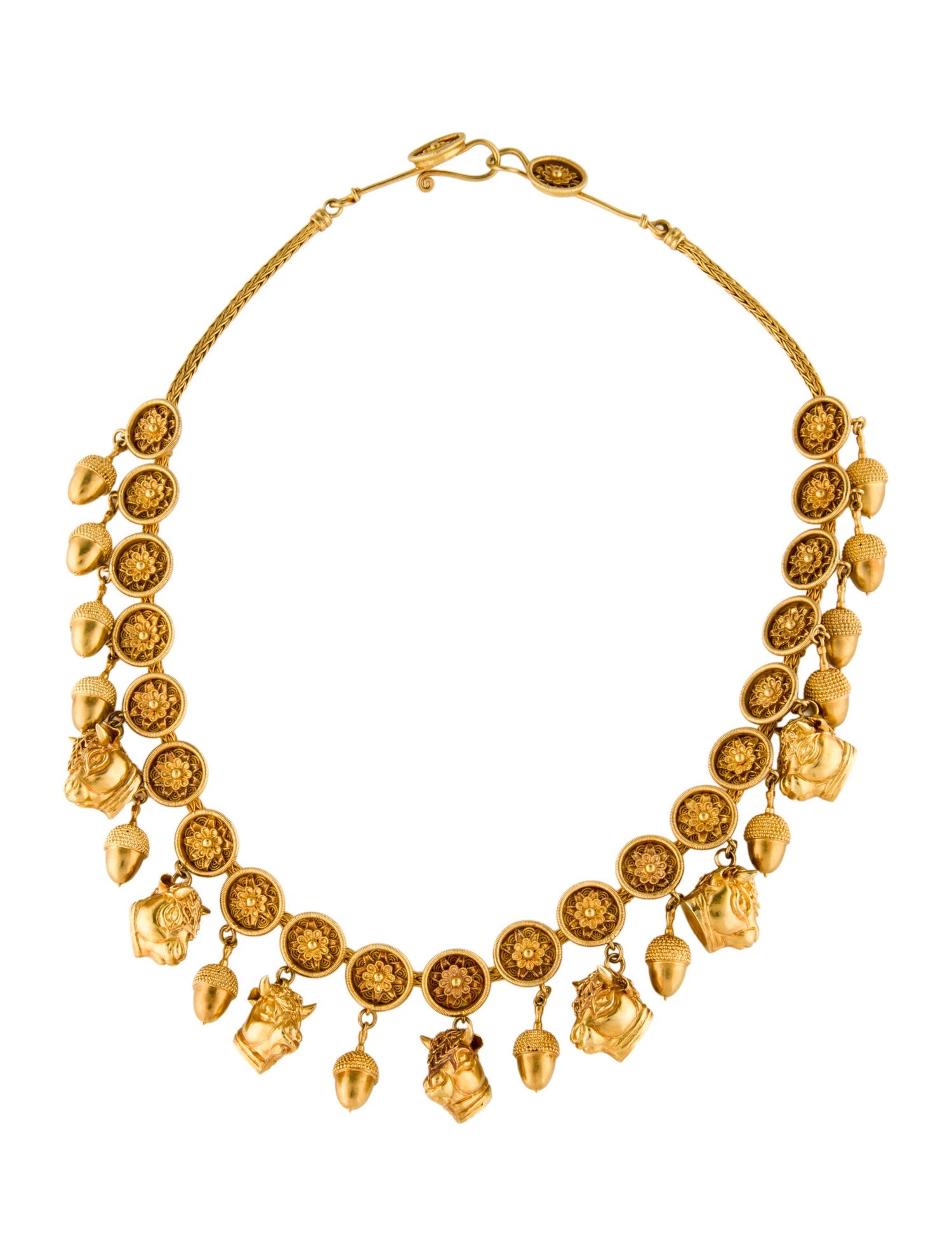 Lalaounis 18K Archeological Revival Collar Necklace