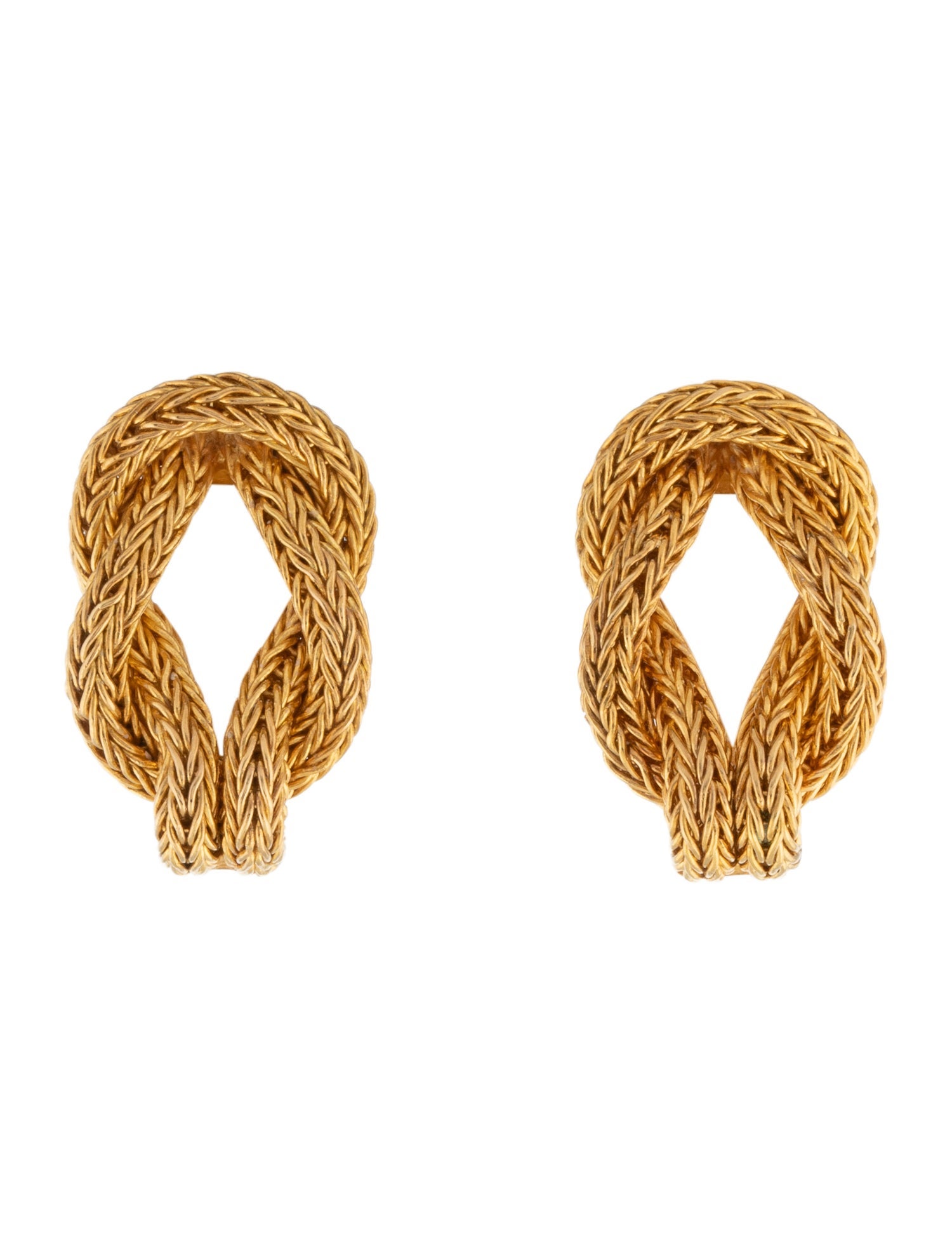Lalaounis 18K Hercules Knot Earclips