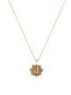 Marlo Laz 14K Alphabet 'J' Coin Pavé Charm w/ Lolo Chain Necklace