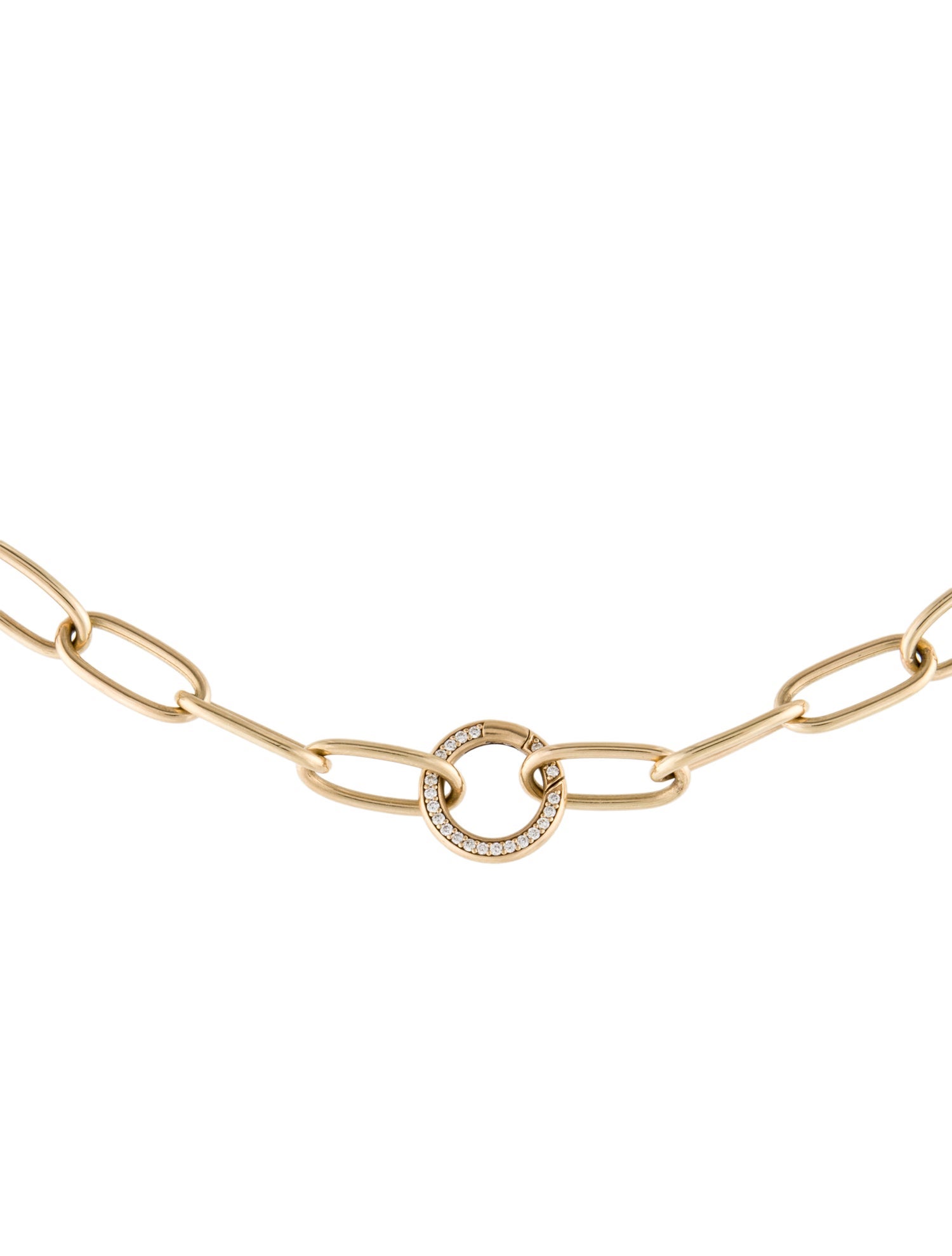 Marlo Laz 14K Diamond Sardinia III Chain Necklace