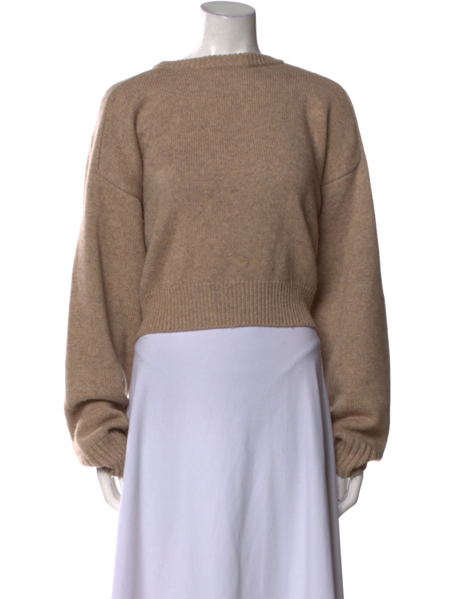 LOULOU Merino Wool Bateau Neckline Sweater