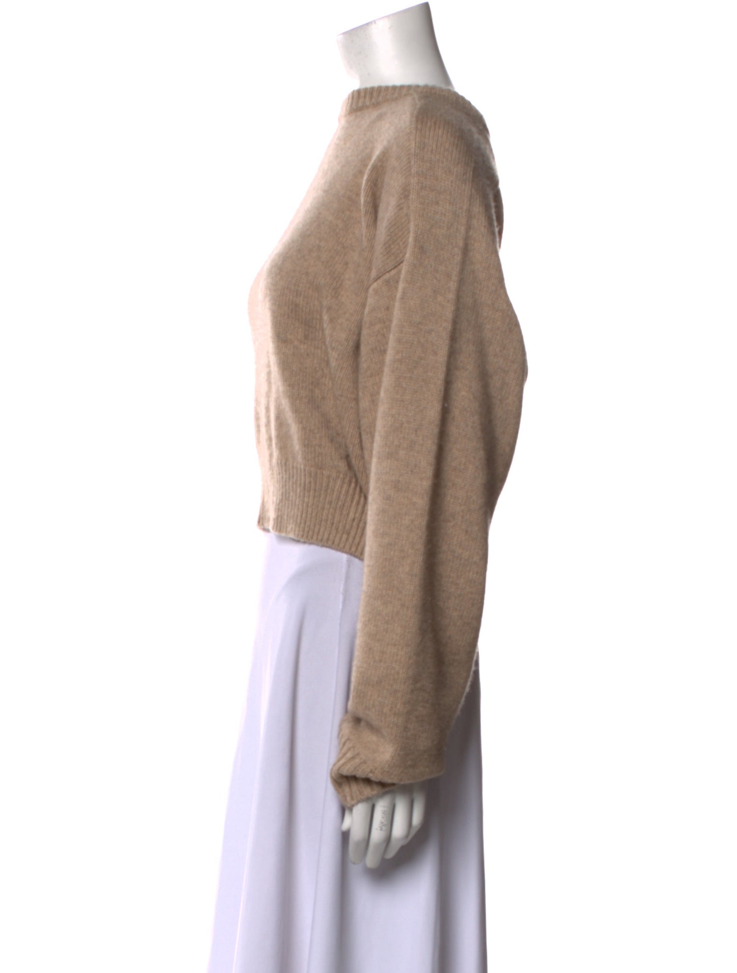 LOULOU Merino Wool Bateau Neckline Sweater