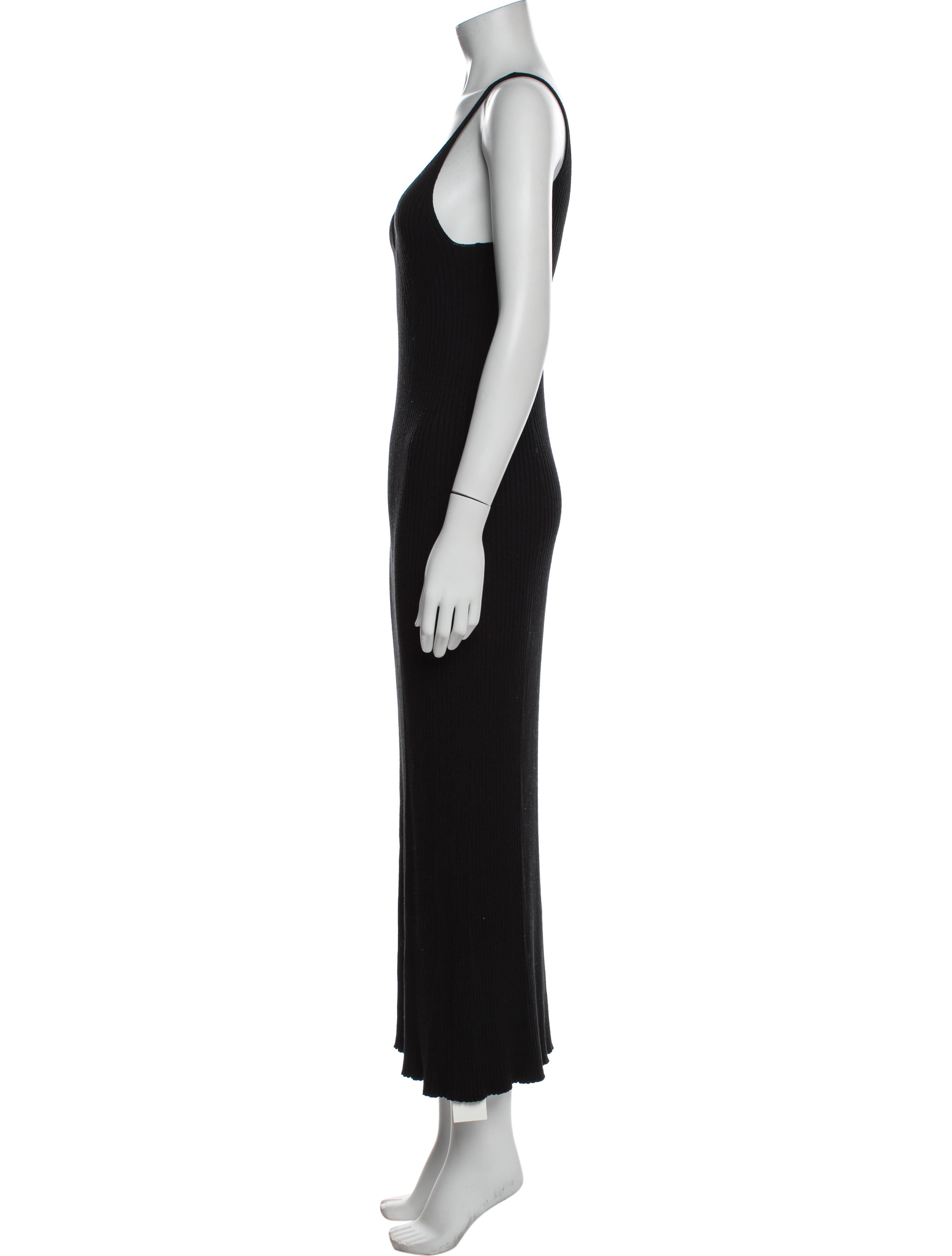 LOULOU V-Neck Long Dress