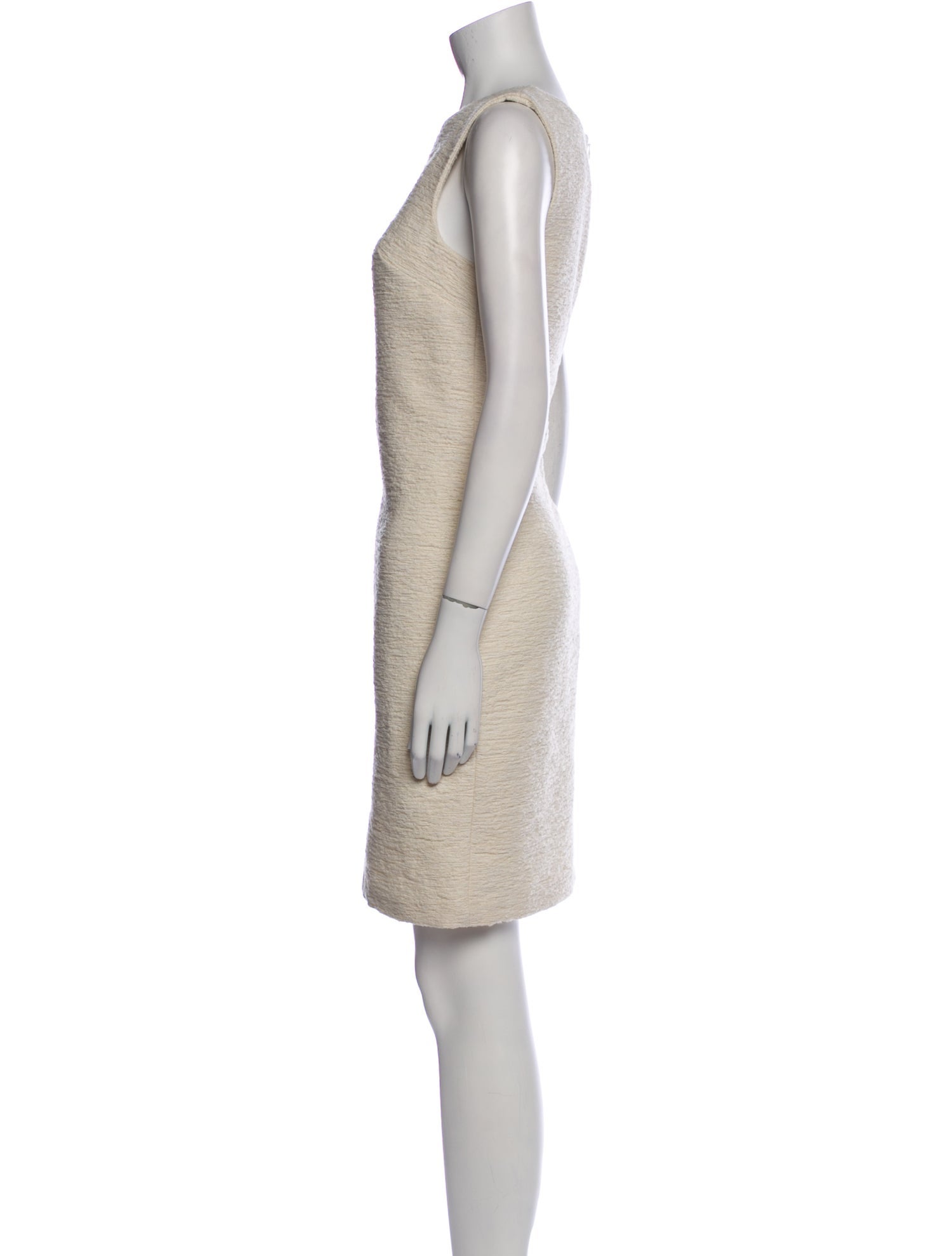 LOULOU Bateau Neckline Mini Dress